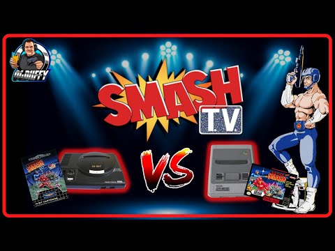 SMASH TV Arcade - SEGA Megadrive / Genesis VS Super Nintendo SNES Comparison  WHICH VERSION IS BEST?