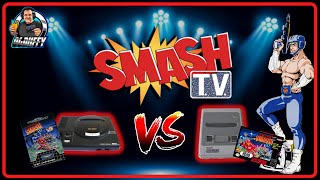 SMASH TV Arcade - SEGA Megadrive / Genesis VS Super Nintendo SNES Comparison  WHICH VERSION IS BEST?