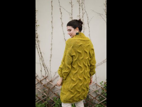 Lime Waves - Cardigan