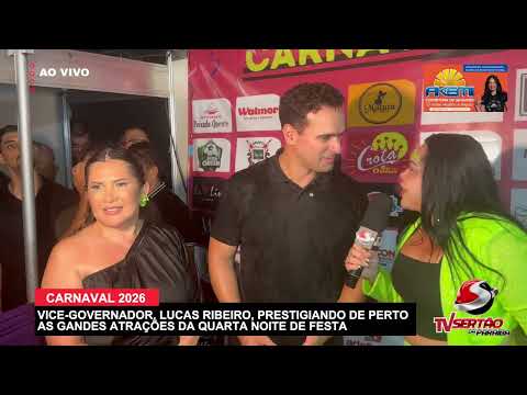  Lucas Ribeiro e Socorro Delfino destacam força do Carnaval de Cajazeiras durante visita oficial