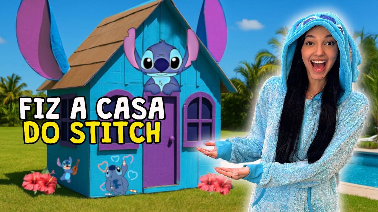 CONSTRUÍMOS UMA CASA DE PAPELÃO DO STITCH