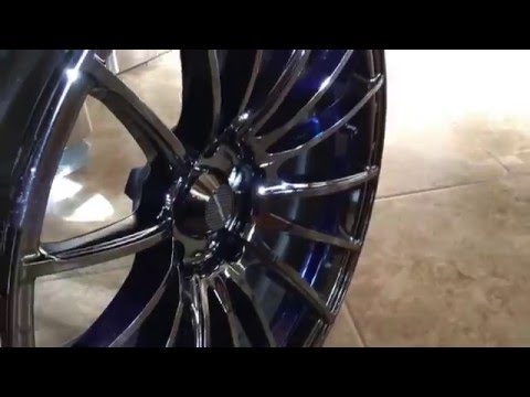 SA-15R Weds BLC 18x9.5 ET38 Blue Light Chrome. Brightchrome WedsSport