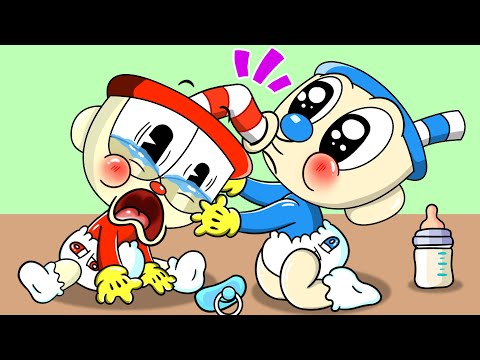 Cuphead and Mugman as Babies | Cuphead DLC Animation - The Cuphead Show