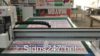 How We Cut Yard Signs