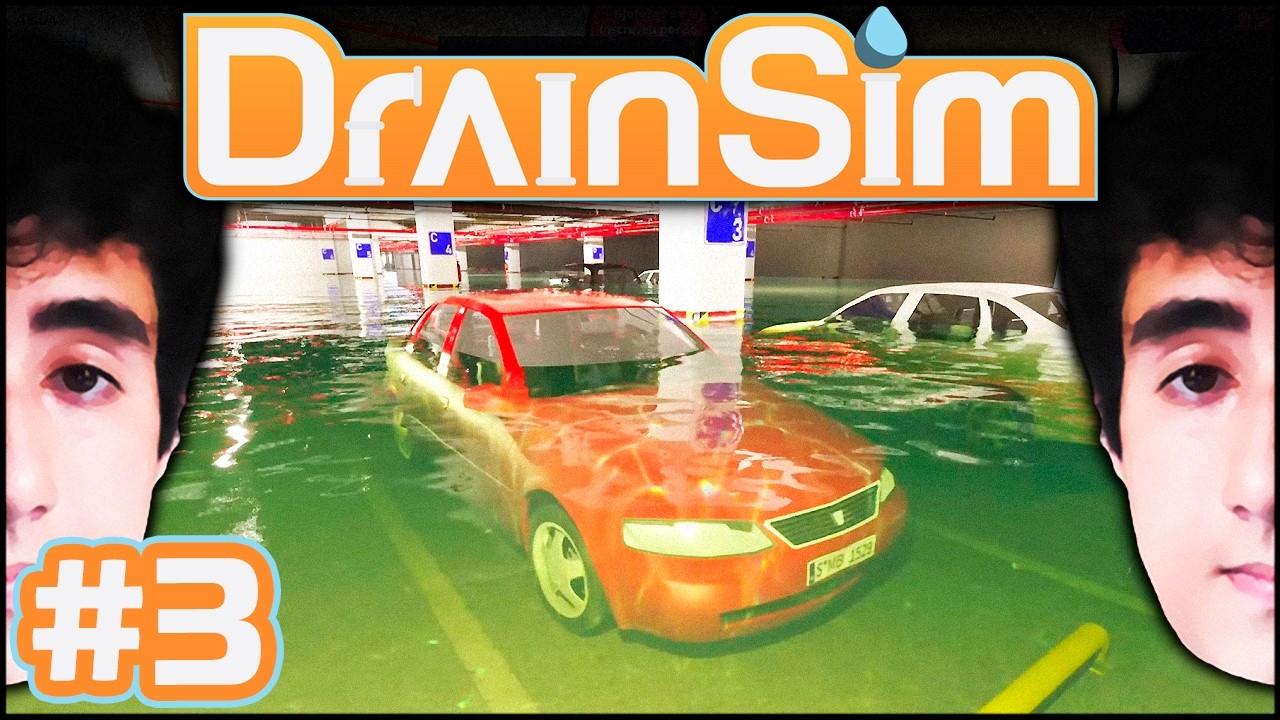 Estacionamento INUNDADO 💦 DrainSim - #3 | Felps