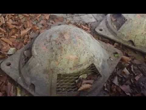 WW2 Relikte Teil 80 : 2 Panzerkuppeln für Bunkerbelüftung im Wald gefunden