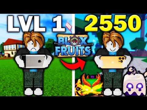 Noob To Max On MOBILE In Blox Fruits