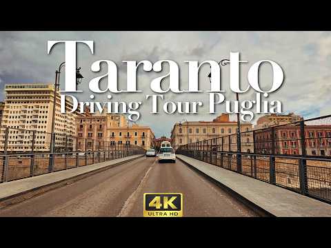 Taranto, Italy   Driving Tour - Drive into Taranto, Puglia, Southern Italy. 🇮🇹🚕. 4K  November 2024