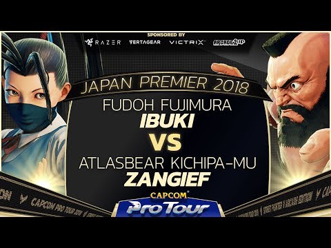 Fudoh Fujimura (Ibuki) vs AtlasBear Kichipa-Mu (Zangief)  - Japan Premier Day 1 - SFV - CPT 2018