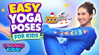 Kids Yoga for Beginners 🌈 Easy Yoga Poses Kids Can Do at Home | Cosmic Kids Yoga