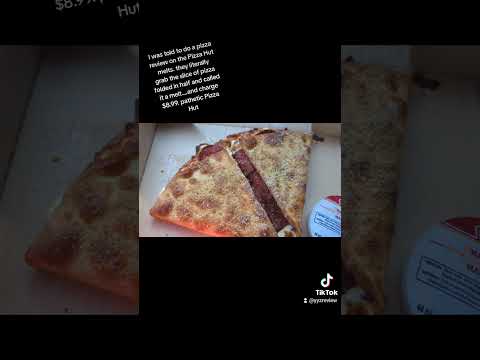 Pizza Hut Melts, it's a slice of pizza folded and called a melt #comeon it's a wanna be calzone