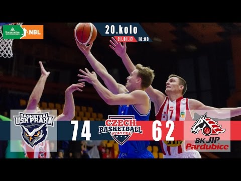 USK PRAHA vs. BK PARDUBICE - 21.1.2017 - 74:62 - (20.kolo)