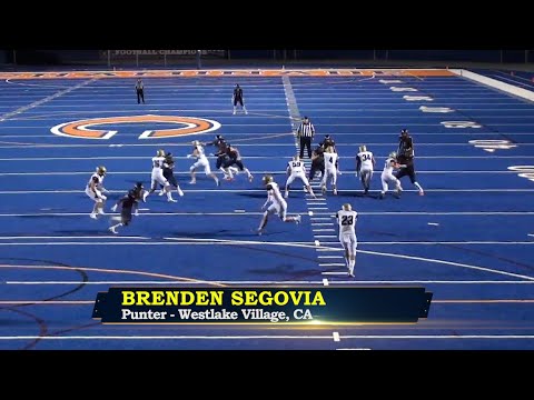 Brenden Segovia, Oaks Christian Punter Highlights