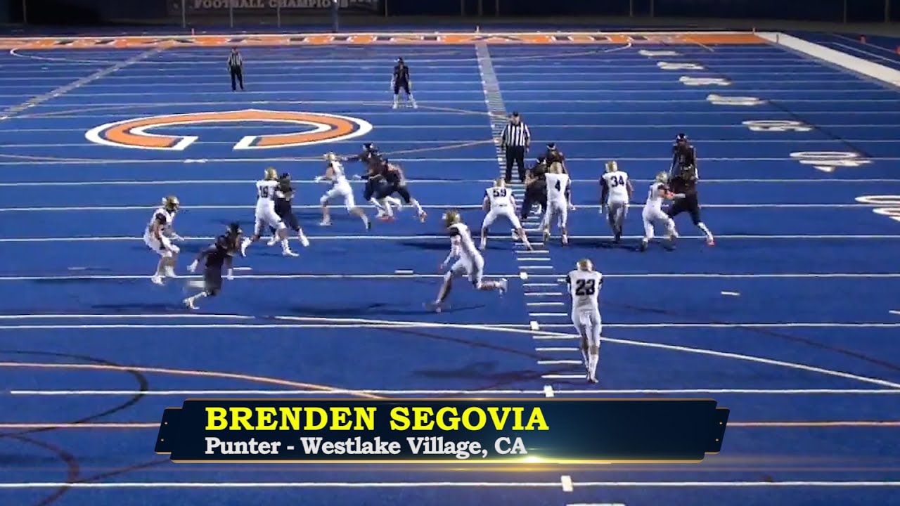 Brenden Segovia, Oaks Christian Punter Highlights