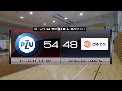 PZU Sport Team vs Crido Defenders - XV kolejka - I Liga Warszawa - Koszykarska Liga Biznesu