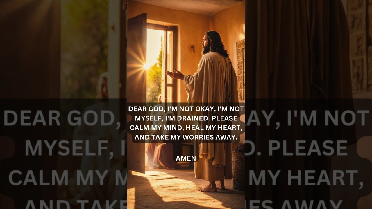 DEAR GOD,I'M NOT OKAY, I'M NOT MYSELF, I'M DRAINED.#godsaystoday #godmessage #jesus #godsmessagtoday