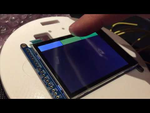 Menu bar on TFT LCD with Touchscreen