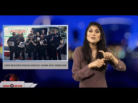Cops recover stolen donuts, share with homeless (ASL - 10.20.18)