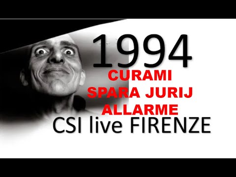 04 CSI CURAMI SPARA JURIJ ALLARME LIVE Palasport FIRENZE 1994 audio mixer CAM PAL