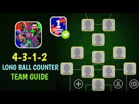 Mastered 4-3-1-2 Long Ball Formation 🔥🥵 Step By Step Guide 4-3-1-2 Squad Building eFootball 2026
