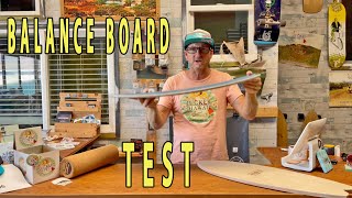 Balance Board Test Flach oder mit Biegung