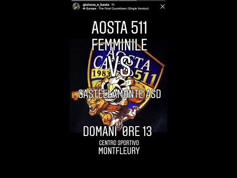 10.11.2019 CampionatoRegionale Under 15 : Aosta511 Women Vs Castellamonte: 02-01;