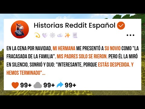 At Christmas dinner, my sister introduced me to her boyfriend as "the loser of the family." My pa...