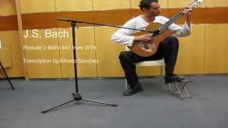 J. S. Bach Prelude 2 BWV 847 from WTK Transcription by Alfredo Sanchez