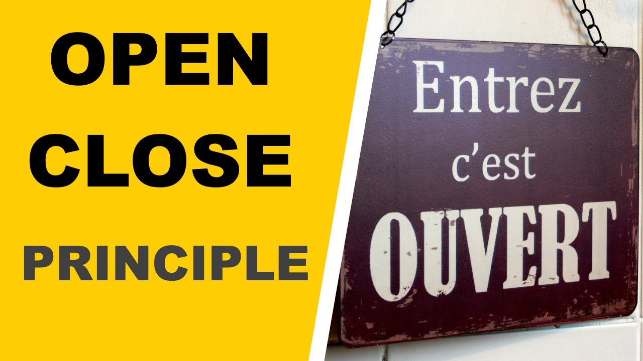 🔓 SOLID : Open/Close principle