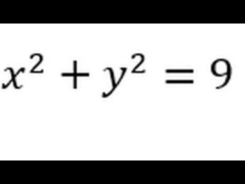Circle Diameter from equation: x² + y² = r² GCSE question