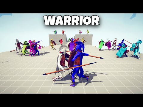 WARRIOR - SPARTANS FREE FOR ALL TOURNAMENT - Totally Accurate Battle Simulator TABS