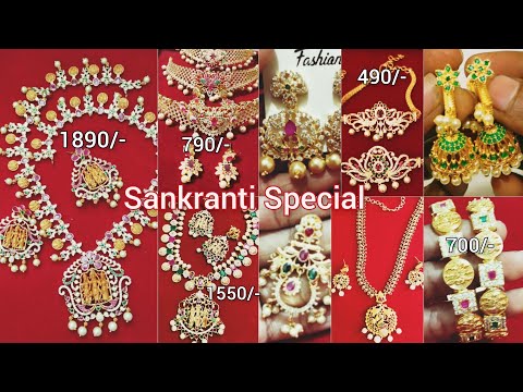 Best Price & Best Quality  Sankranti spl trendy One gram Gold Jewellary with world wide shipping