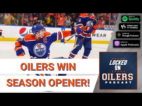 Edmonton Oilers win Season Opener