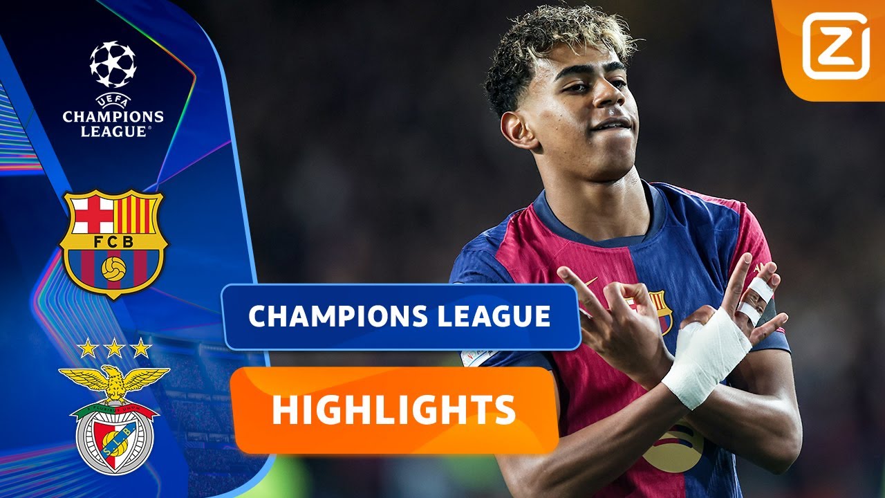 WERVELENDE YAMAL GEEFT MAGISCHE VOETBALSHOW!!😍🤯| Barcelona vs Benfica | Champions League 2024/25