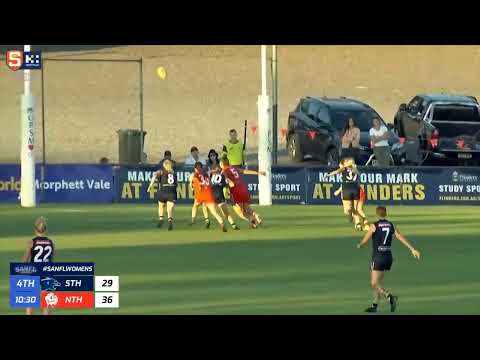 Rd 2 Hostplus SANFLW Snapshot - South's Jess Waterhouse kicks a clever goal