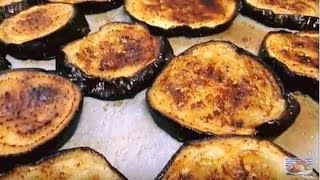 פרוסות חצילים בתנור טעים ועסיסי במקום טיגונים.