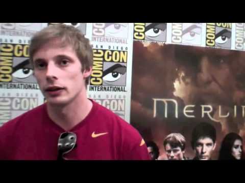 Bradley James of Merlin Interviewing with Cody Deal - Comic Con 2011