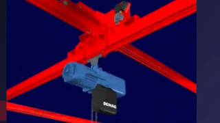 preview picture of video 'Wire Rope Hoist Overhead Bridge Crane Monorail system Electric chain hoists'