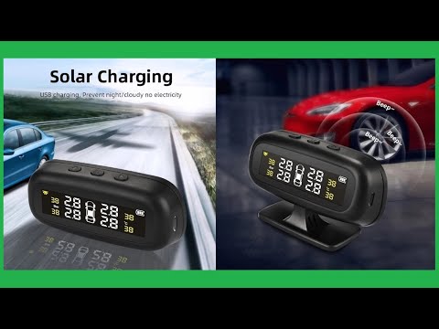 How To Drive Safely - Solar TPMS Car Tire Pressure Alarm Monitor System Display Jansite