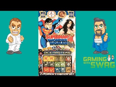 Superman and Wonder Woman Dice Masters Starter Set Unboxing and Review