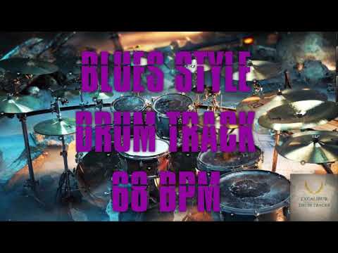 Blues Styled Drum Track #1 - 68 BPM