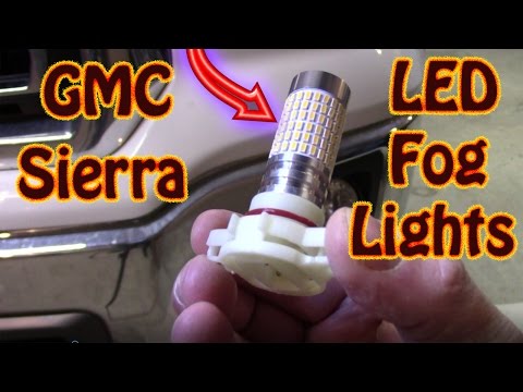 How to Replace Fog Light Bulbs on GMC Sierra Silverado - LED Upgrade 5202 Bulbs