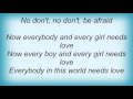 16205 Otis Redding - Don't Be Afraid Of Love Lyrics
