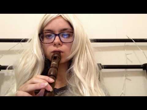 Hannah Montana Intro played on a recorder