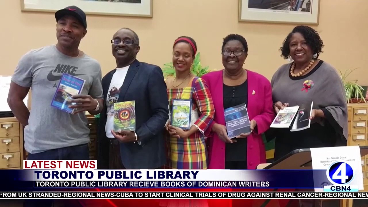 TORONTO PUBLIC LIBRARY RECIEVE BOOKS OF DOMINICAN WRITERS