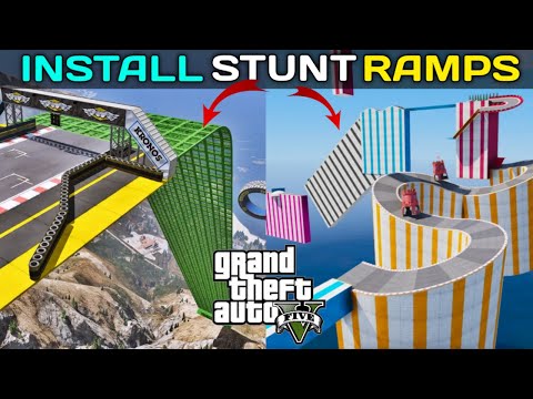 How To Install Stunt Ramps In GTA 5 Mods 2023 | Mega Ramps GTA 5 |Installation | Techyu Gaming