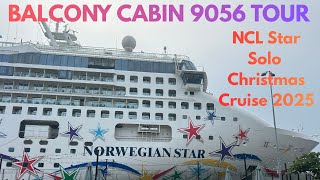 Norwegian Star Balcony Cabin 9056 Tour, Solo Christmas Cruise