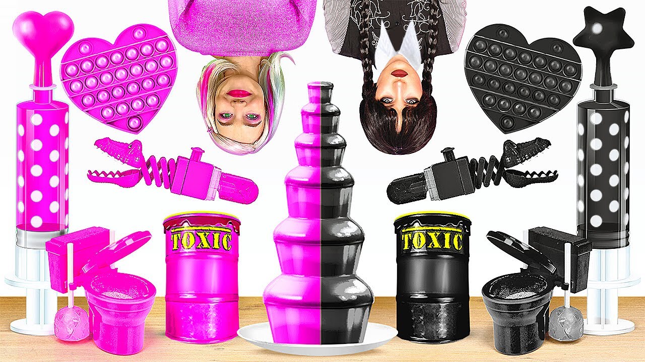 UNIQUE SWEETS AND GADGETS FOR FOODIES || Eating Only 1 Color Candies Challenge by 123 GO! FOOD