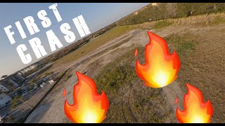 First Crash with FPV drone