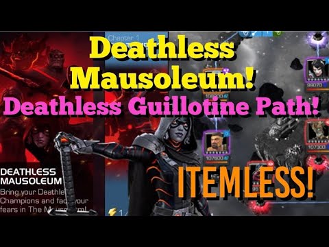 MCOC - Deathless Mausoleum (Part 4) - Deathless Guillotine Path and Deathless Thanos Boss - Itemless